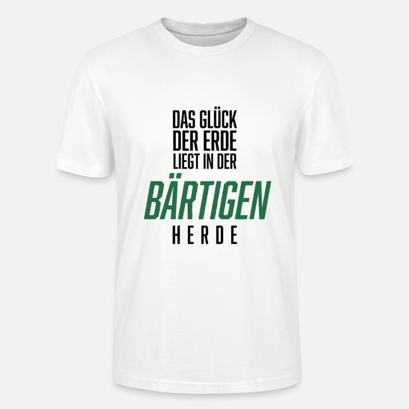 Bart, Bartträger, Lustiger Spruch, Bärtige Herde - Stanley/Stella Unisex Bio-T-Shirt CRAFTER - Weiß