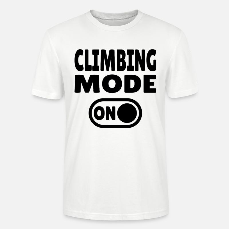 Climbing Mode ON – Boulder & Kletter Style - Stanley/Stella Unisex Bio-T-Shirt CRAFTER - Weiß