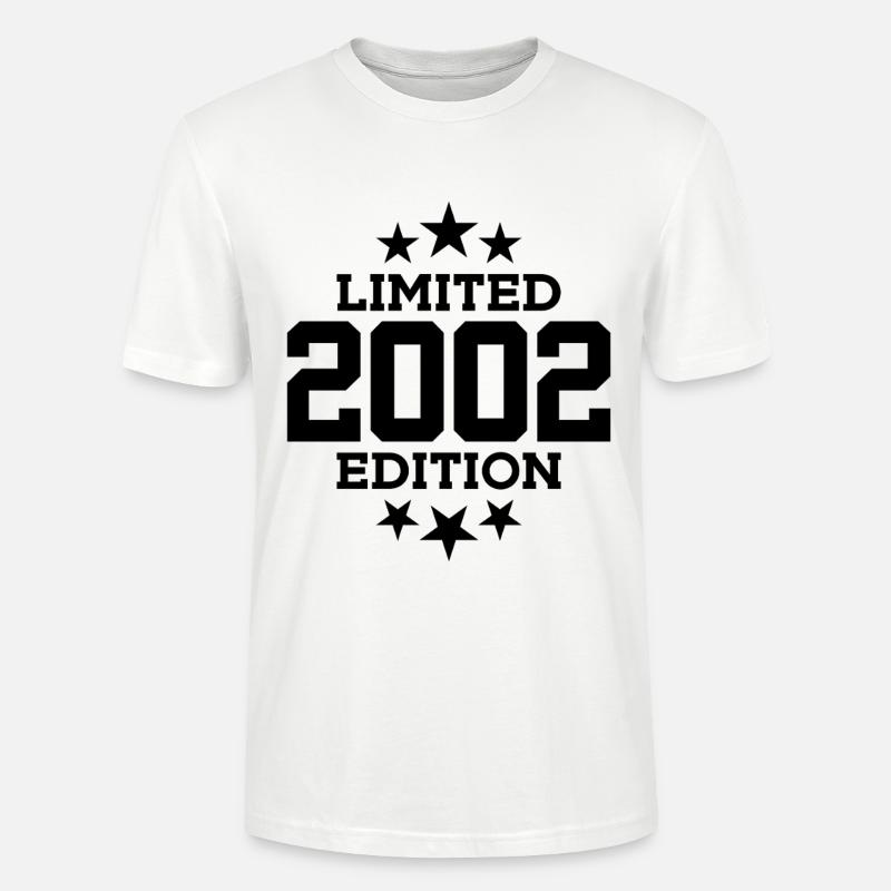 ÉDITION LIMITÉE 2002 24E ANNIVERSAIRE - T-shirt bio CRAFTER Stanley Stella Unisexe - blanc
