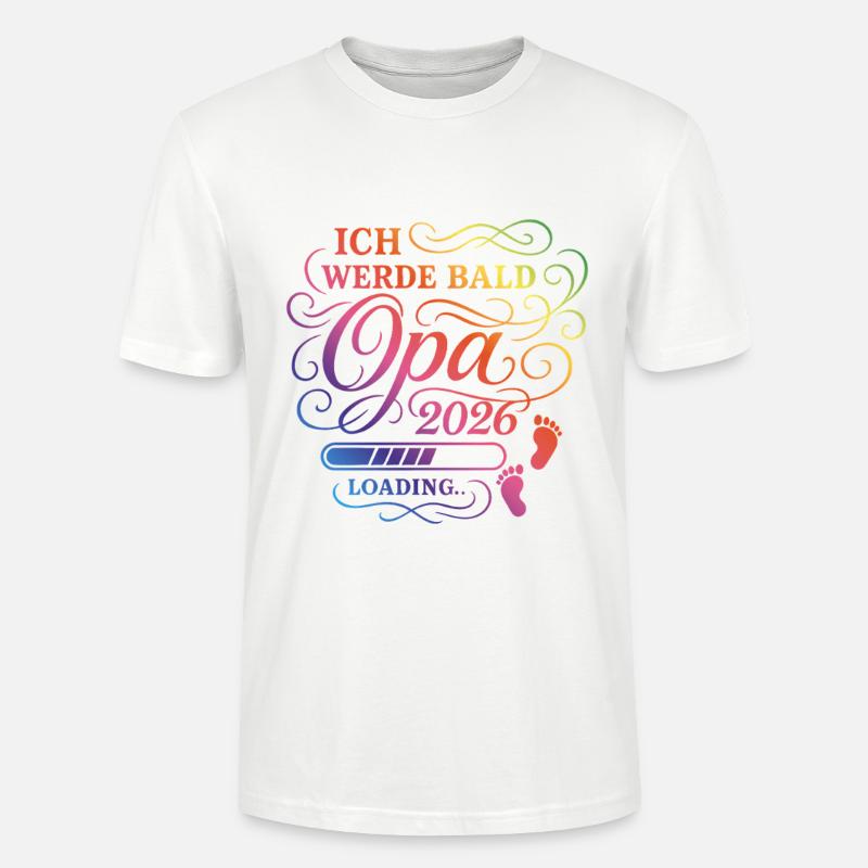 Ich werde bald Opa 2026 - Stanley/Stella Unisex Bio-T-Shirt CRAFTER - Weiß