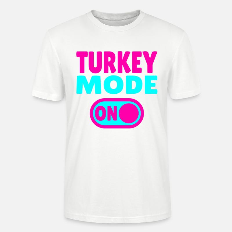 Mode dinde activé - T-shirt bio CRAFTER Stanley Stella Unisexe - blanc