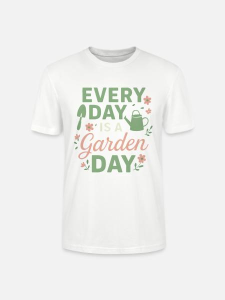 Garten Spruch Gartenliebe - Stanley/Stella Unisex Bio-T-Shirt CRAFTER - Weiß
