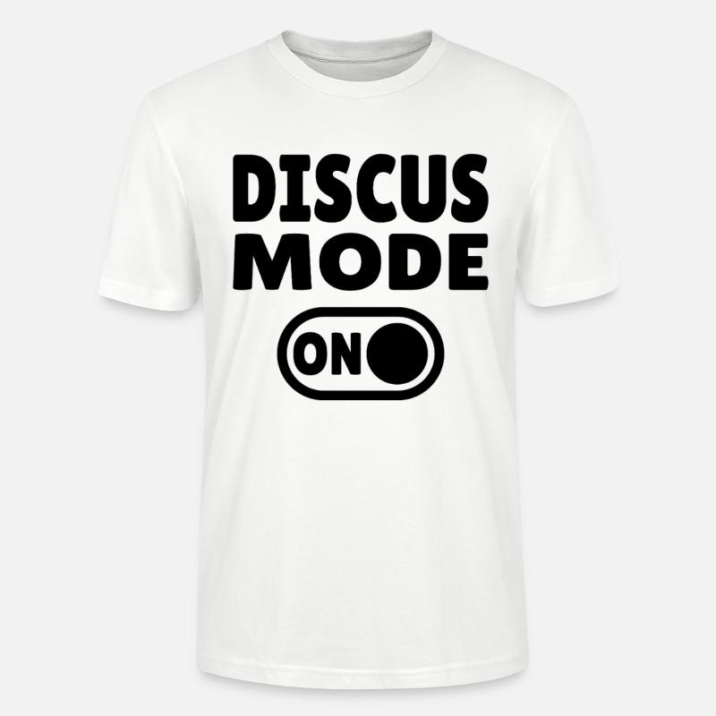 Discus Mode ON - Diskuswerfer - Stanley/Stella Unisex Bio-T-Shirt CRAFTER - Weiß