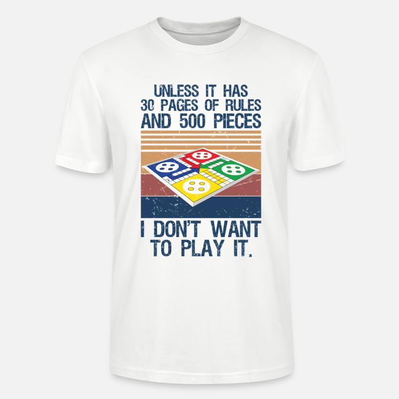 Board Game Joke Funny Board Game - Stanley/Stella Unisex Bio-T-Shirt CRAFTER - Weiß