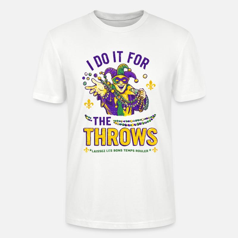 Mardi Gras Jester Beads - Stanley/Stella Unisex Bio-T-Shirt CRAFTER - Weiß