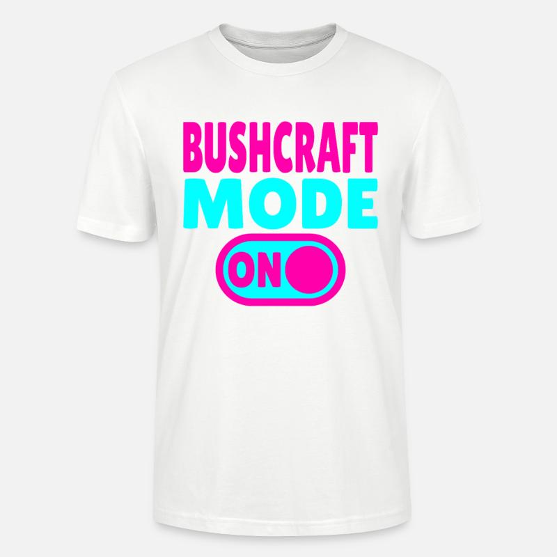 Bushcraft Mode ON – Waldleben einschalten - Stanley/Stella Unisex Bio-T-Shirt CRAFTER - Weiß