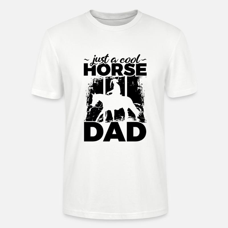 Pferde Vater - Stanley/Stella Unisex Bio-T-Shirt CRAFTER - Weiß