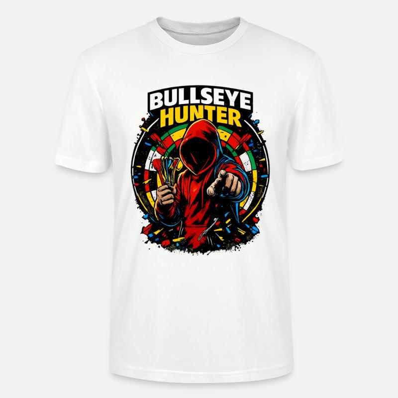 Chasseur de cible à fléchettes - T-shirt bio CRAFTER Stanley Stella Unisexe - blanc
