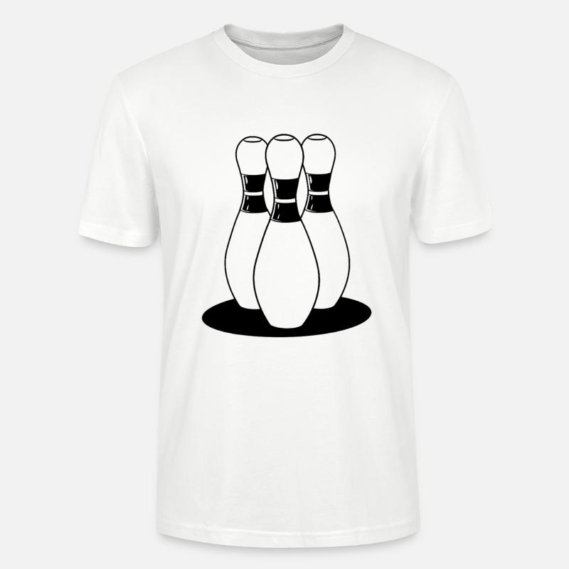 Look de dessin animé de bowling - T-shirt bio CRAFTER Stanley Stella Unisexe - blanc