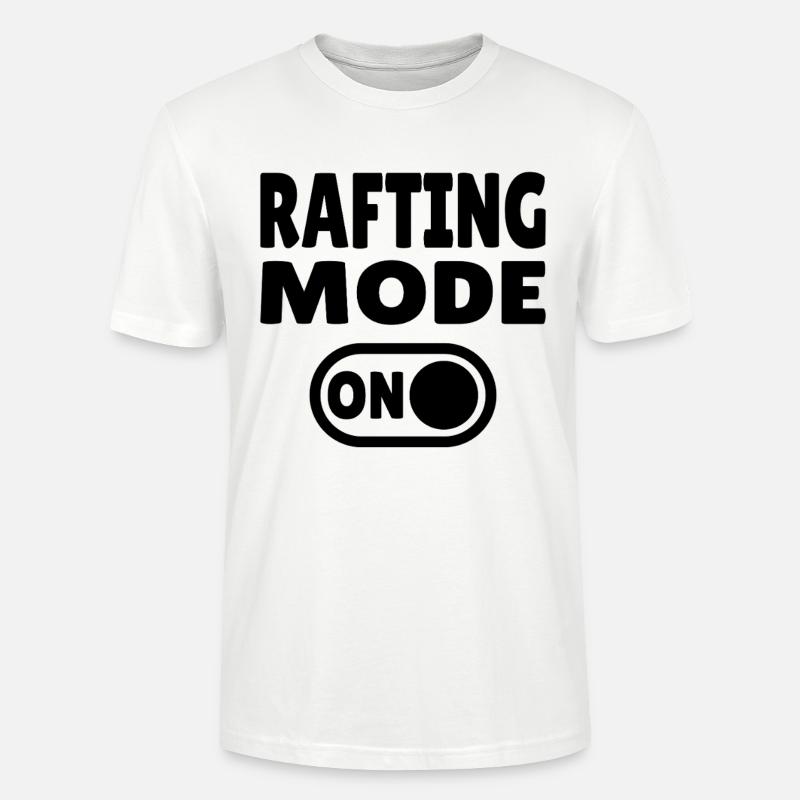 Rafting Mode ON – Wildwasser im Schlauchboot - Stanley/Stella Unisex Bio-T-Shirt CRAFTER - Weiß
