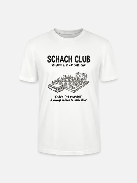 Chess Club Strategy Design – Vintage Chess Bar - Stanley/Stella CRAFTER Unisex Organic T-Shirt - white