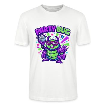 Party Bug  - Stanley/Stella Unisex Bio-T-Shirt CRAFTER - Weiß - Vorne - Alina (178cm) & Michal (187cm)
