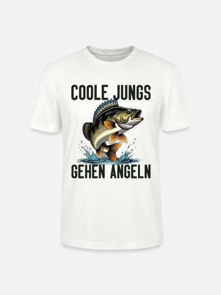 Angeln Angler Fischer Fisch Lustiges Angler Spruch - Stanley/Stella Unisex Bio-T-Shirt CRAFTER - Weiß