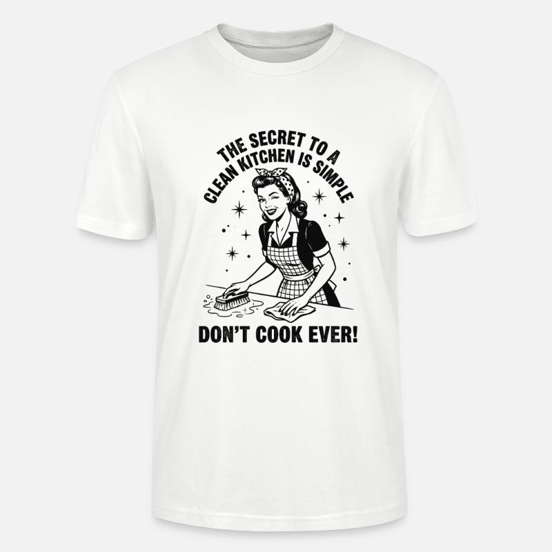 Putz-Hack: Das Geheimnis sauberer Küchen - Stanley/Stella Unisex Bio-T-Shirt CRAFTER - Weiß