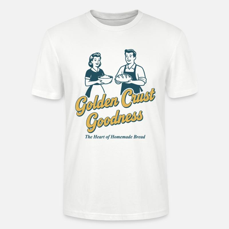 Sauerteigbrot Backen Mit Goldener Kruste - Stanley/Stella Unisex Bio-T-Shirt CRAFTER - Weiß
