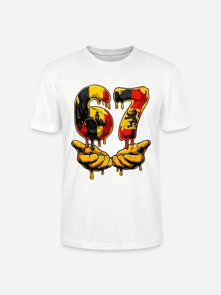 67 Fußball-Meme, 67 T-Shirt, Fußball 67 Fußball - Stanley/Stella Unisex Bio-T-Shirt CRAFTER - Weiß
