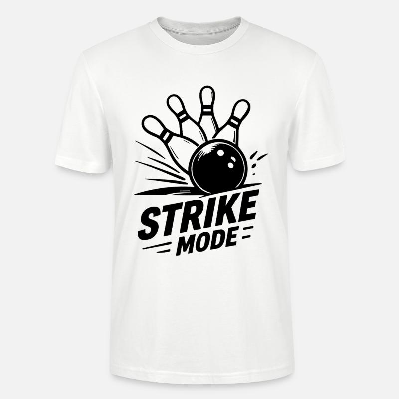 Bowling Strike Mode Kegeln Champion  - Stanley/Stella Unisex Bio-T-Shirt CRAFTER - Weiß
