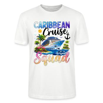 Caribbean Cruise Squad - Stanley/Stella Unisex Bio-T-Shirt CRAFTER - Weiß - Vorne - Alina (178cm) & Michal (187cm)