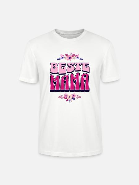 Beste Mama – Perfektes Muttertagsgeschenk - Stanley/Stella Unisex Bio-T-Shirt CRAFTER - Weiß