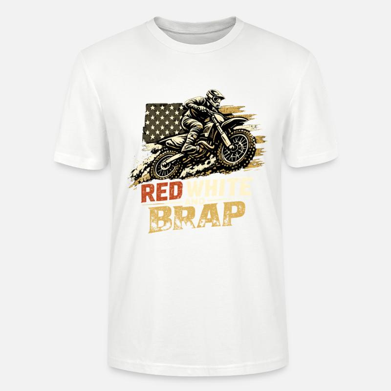 Red White Brap - Stanley/Stella Unisex Bio-T-Shirt CRAFTER - Weiß