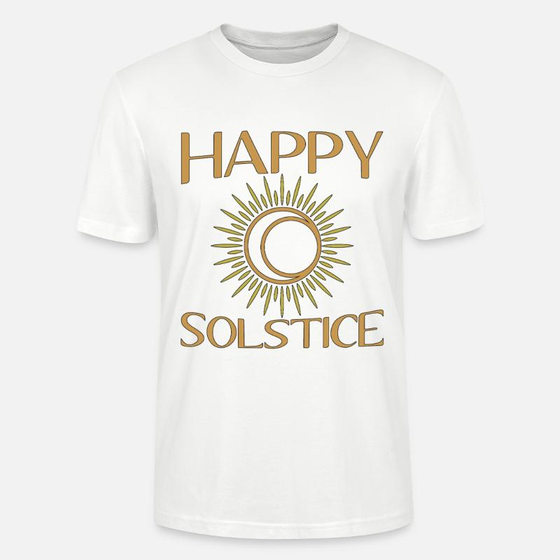 Litha Pagan Solstice d’été Midsommar - T-shirt bio CRAFTER Stanley Stella Unisexe - blanc