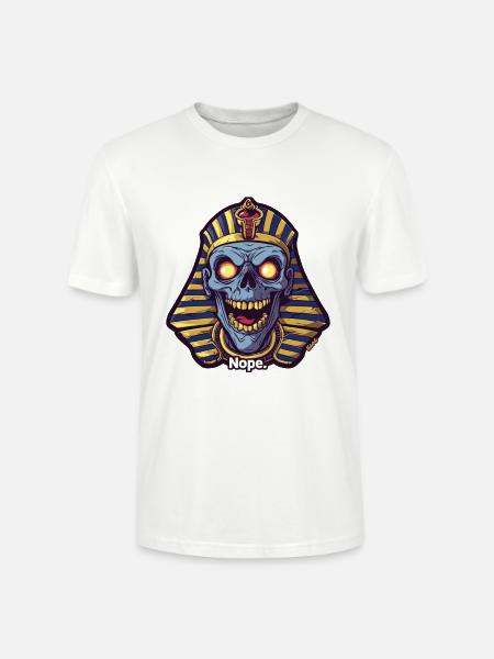Pharao Schädel Nein Neon-Mumie - Stanley/Stella Unisex Bio-T-Shirt CRAFTER - Weiß