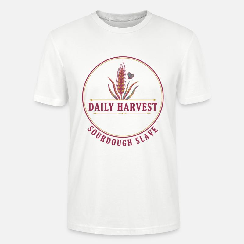 Sauerteigbrot Backen Täglicher Ernte-Sauerteig - Stanley/Stella Unisex Bio-T-Shirt CRAFTER - Weiß