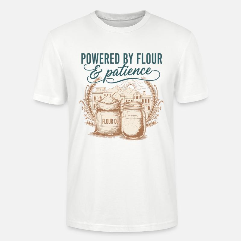 Sauerteigbrotbacken mit Mehlantrieb - Stanley/Stella Unisex Bio-T-Shirt CRAFTER - Weiß