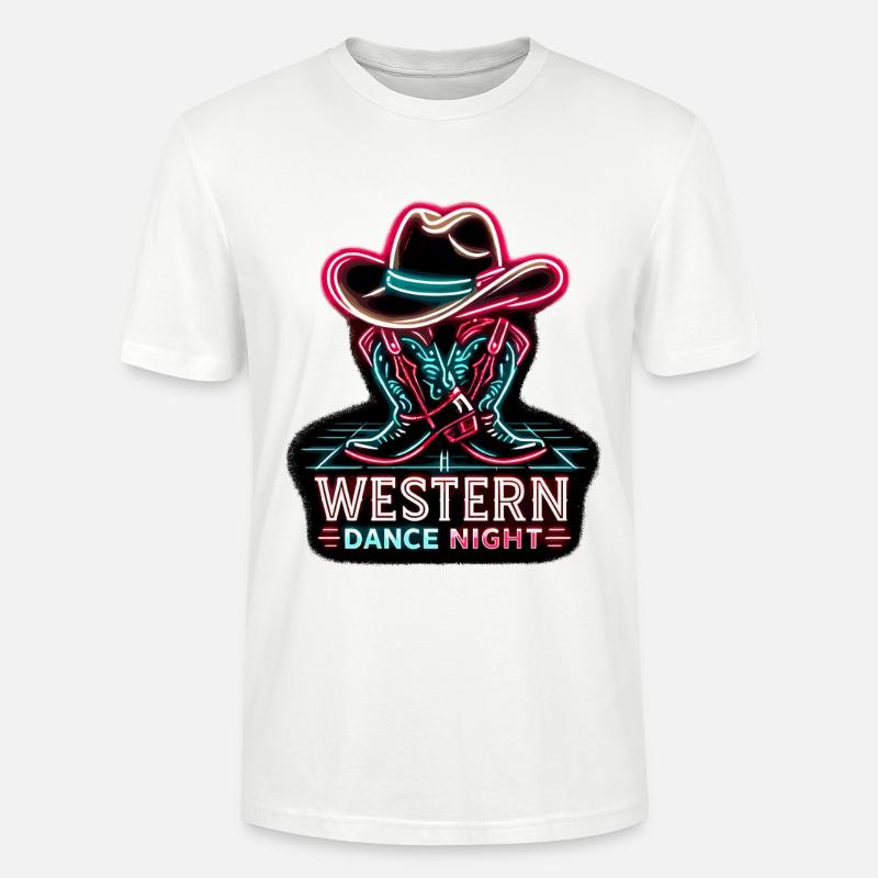 Soirée de danse occidentale - T-shirt bio CRAFTER Stanley Stella Unisexe - blanc
