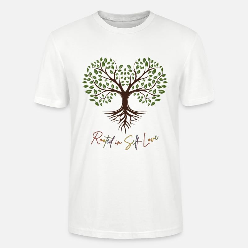 Root Power: Self-Love Tree - Stanley/Stella CRAFTER Unisex Organic T-Shirt - white