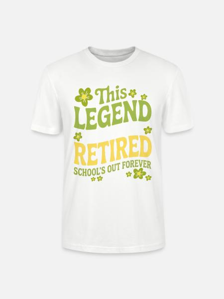 Lehrer-Ruhestandsgeschenke für Lehrer Ruhestand - Stanley/Stella Unisex Bio-T-Shirt CRAFTER - Weiß