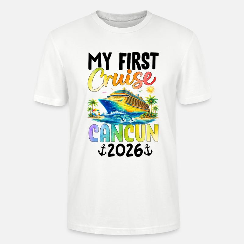 My First Cruise Cancun 2026 - Stanley/Stella Unisex Bio-T-Shirt CRAFTER - Weiß