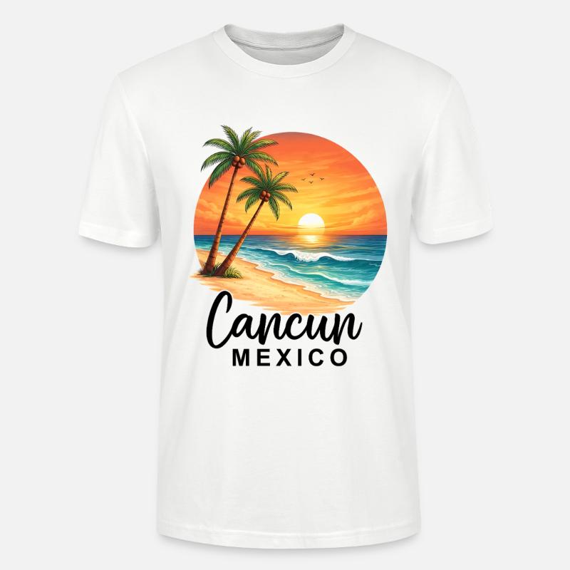 Cancun Mexico - Stanley/Stella Unisex Bio-T-Shirt CRAFTER - Weiß