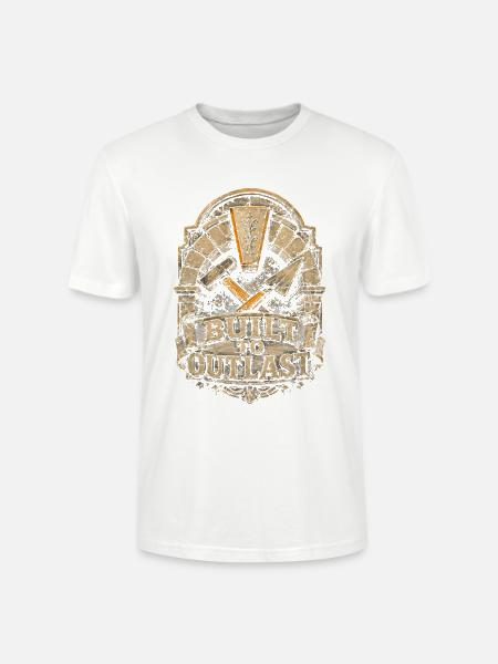 Stonemasonry Stonemasonry Built To Outlast - Stanley/Stella CRAFTER Unisex Organic T-Shirt - white