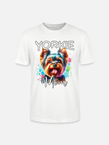 Yorkshire Terrier Mama - Stanley/Stella Unisex Bio-T-Shirt CRAFTER - Weiß