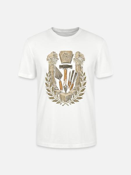Steinmetz Steinmetzhandwerk - Stanley/Stella Unisex Bio-T-Shirt CRAFTER - Weiß