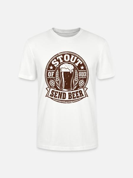 Bierfan Brauhaus Bierliebhaber Geschenk - Stanley/Stella Unisex Bio-T-Shirt CRAFTER - Weiß