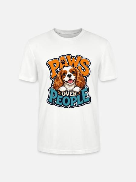 Kavallerier King Charles Spaniel - Stanley/Stella Unisex Bio-T-Shirt CRAFTER - Weiß