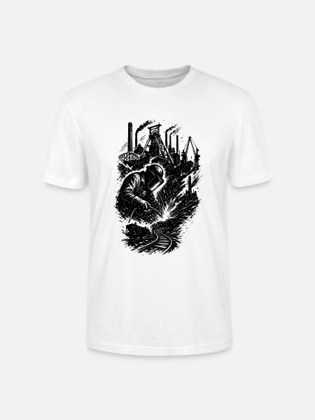 Ruhrpott Bergbau - Stanley/Stella Unisex Bio-T-Shirt CRAFTER - Weiß