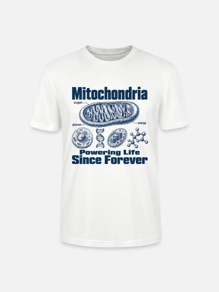 Mitochondrien Energie - Stanley/Stella Unisex Bio-T-Shirt CRAFTER - Weiß