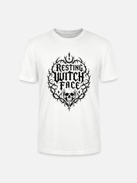 Resting Witch Face - Stanley/Stella Unisex Bio-T-Shirt CRAFTER - Weiß