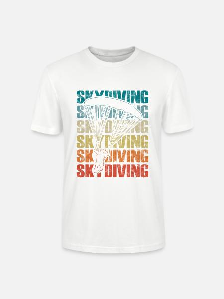 Fallschirmspringen Fallschirm Extremsport - Stanley/Stella Unisex Bio-T-Shirt CRAFTER - Weiß
