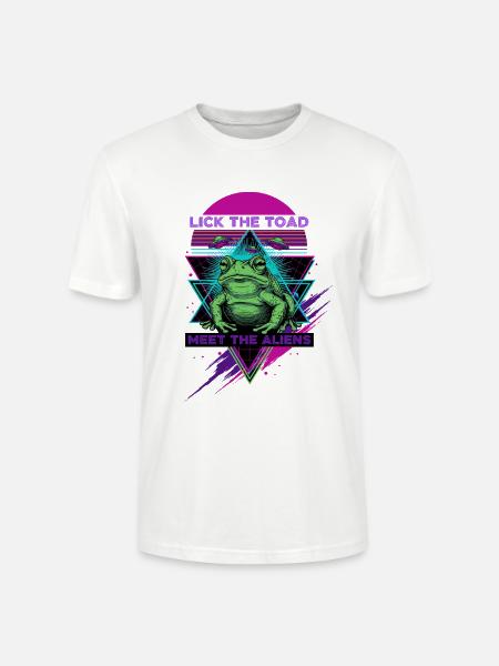 Trippy Musikfestival Lick The Toad - Stanley/Stella Unisex Bio-T-Shirt CRAFTER - Weiß