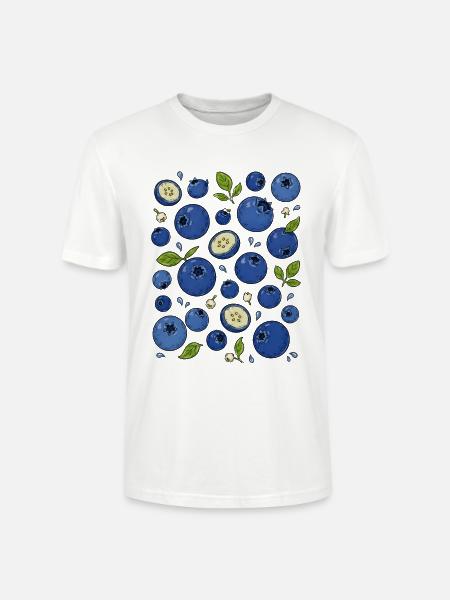 Blaubeeren | Beeren & Botanik - Stanley/Stella Unisex Bio-T-Shirt CRAFTER - Weiß