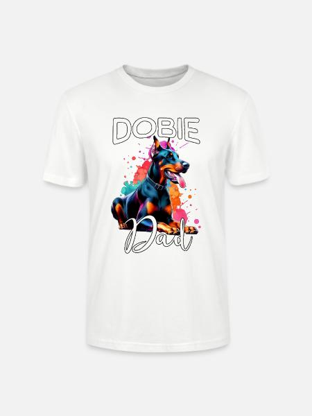 Dobermann Papa - Stanley/Stella Unisex Bio-T-Shirt CRAFTER - Weiß