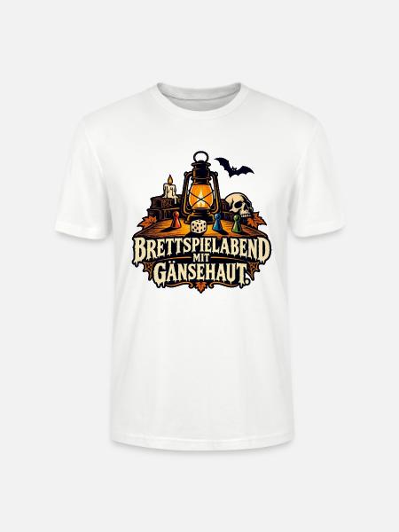 Halloween Brettspielabend Shirt - Stanley/Stella Unisex Bio-T-Shirt CRAFTER - Weiß