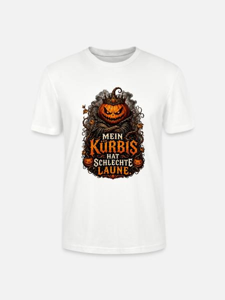 Grimmiger Kürbis König - Stanley/Stella Unisex Bio-T-Shirt CRAFTER - Weiß