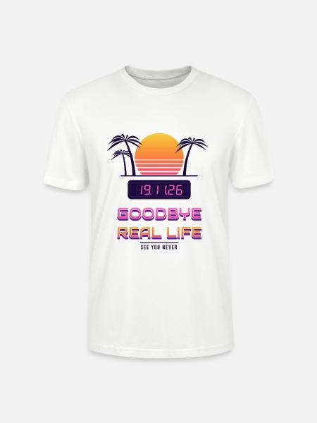 Goodbye Real Life 19.11. - Stanley/Stella Unisex Bio-T-Shirt CRAFTER - Weiß
