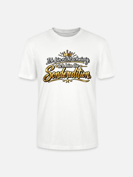 Ich bin die Sonderedition – Lustiger Spruch - Stanley/Stella Unisex Bio-T-Shirt CRAFTER - Weiß