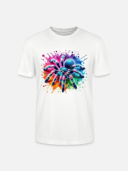 Gooty Saphir Tarantel Motiv - Stanley/Stella Unisex Bio-T-Shirt CRAFTER - Weiß